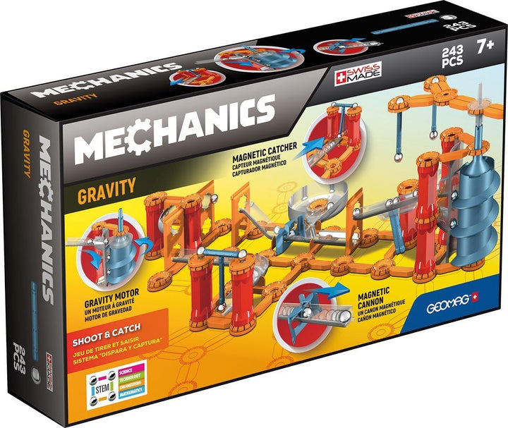 Geomag - Mechanics Gravity Shoot & Catch - Lern- und Kreativspiel für Kinder - Magnetische Bausteine