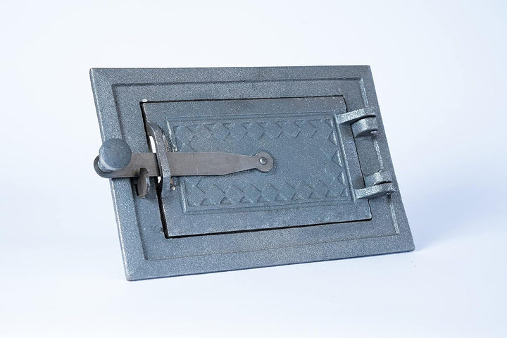 Euro Sezam - Ofentür aus Gusseisen - Massive dicke Ofentür - Pizzaofentür - DZ067 - Einzeltür mit Tü