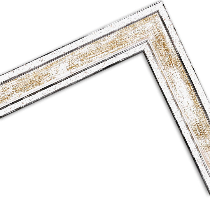 WANDStyle Bilderrahmen 10x10 Gold, Vintage Bilderrahmen Holz, hochwertiger Holzbilderrahmen, Posterr
