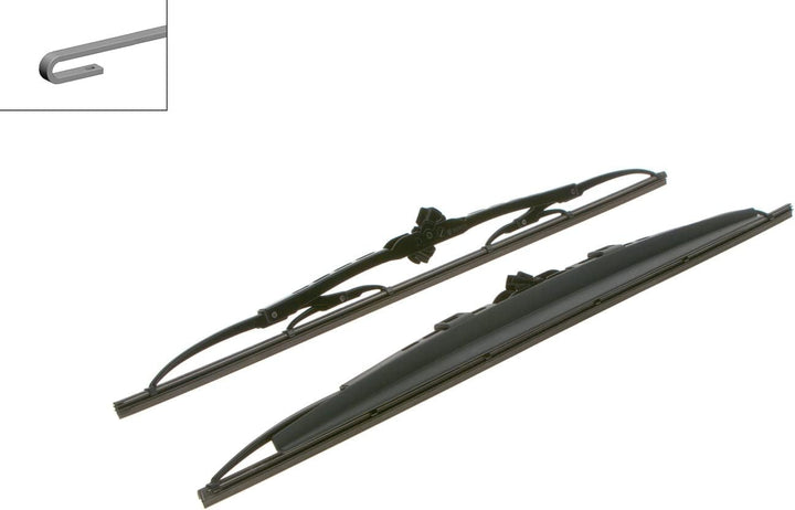Bosch Scheibenwischer Super Plus Spoiler SP22/20S, Länge: 550mm/500mm − Set für Frontscheibe - Nur f