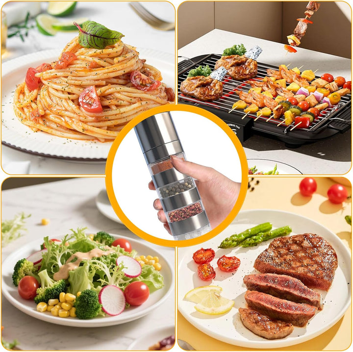 5 in 1 Gewürzstreuer, Mini Gewürzgläser Set Camping Gadgets Wohnmobil Mini Salzstreuer für Unterwegs