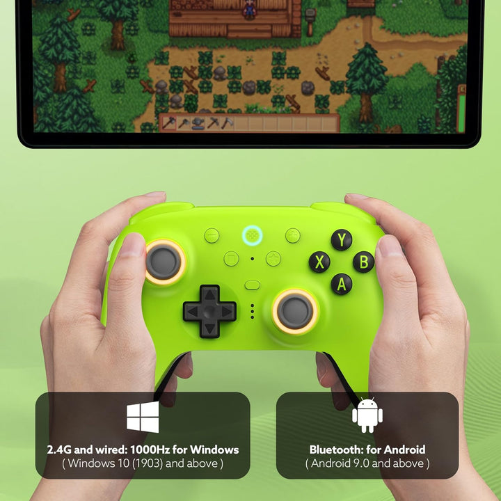 8bitdo Ultimate 2 Wireless Controller für PC/Android/Apple/Steam, TMR Joystick Update, Lange/Kurze T