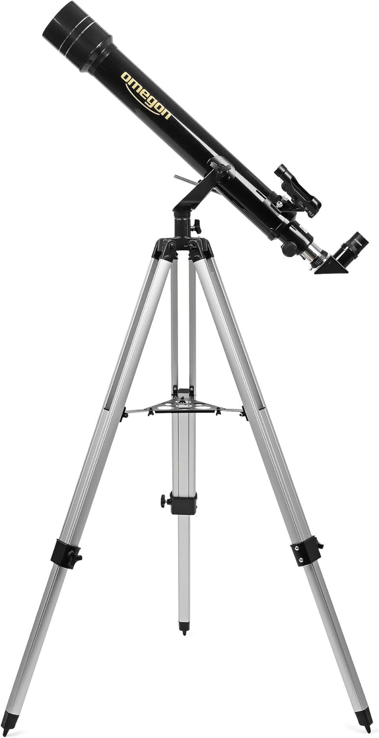 Omegon Teleskop AC 70/700 AZ-2 | Achromatischer Refraktor | leicht & vielseitig | ideales Einsteiger