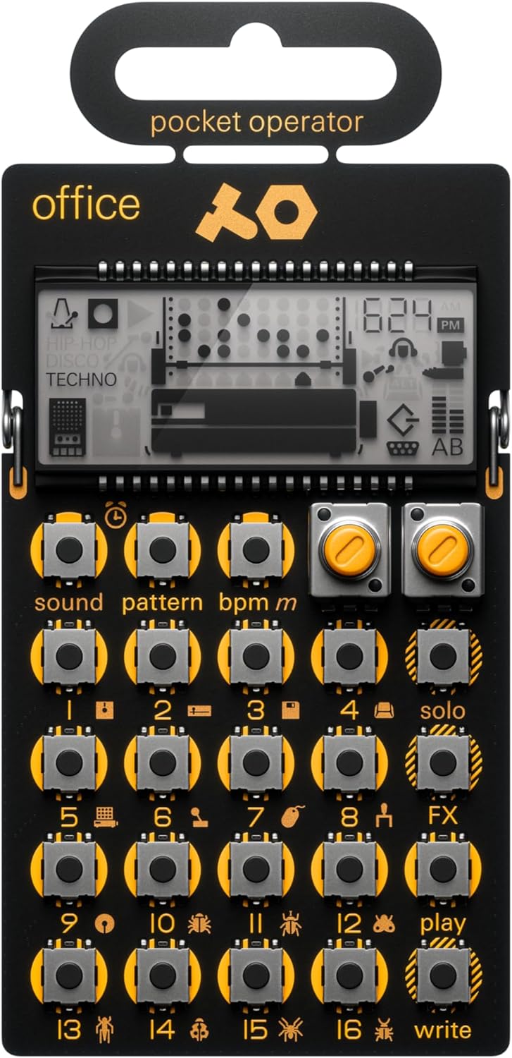 Teenage Engineering PO-24 office Noise Percussion Drumcomputer und Sequencer (Pocket Operator mit 16