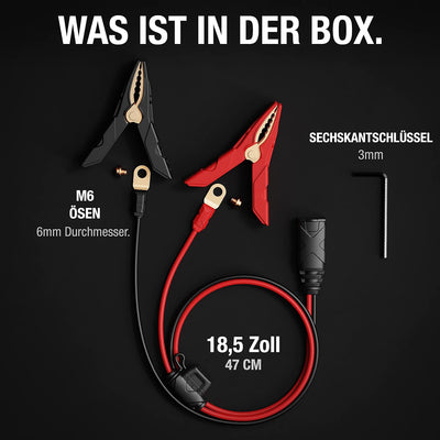 NOCO GC001 X-Connect Batterieklemmen-Zubehör mit integrierten M6-Ösen Genius Smart Batterieladegerät