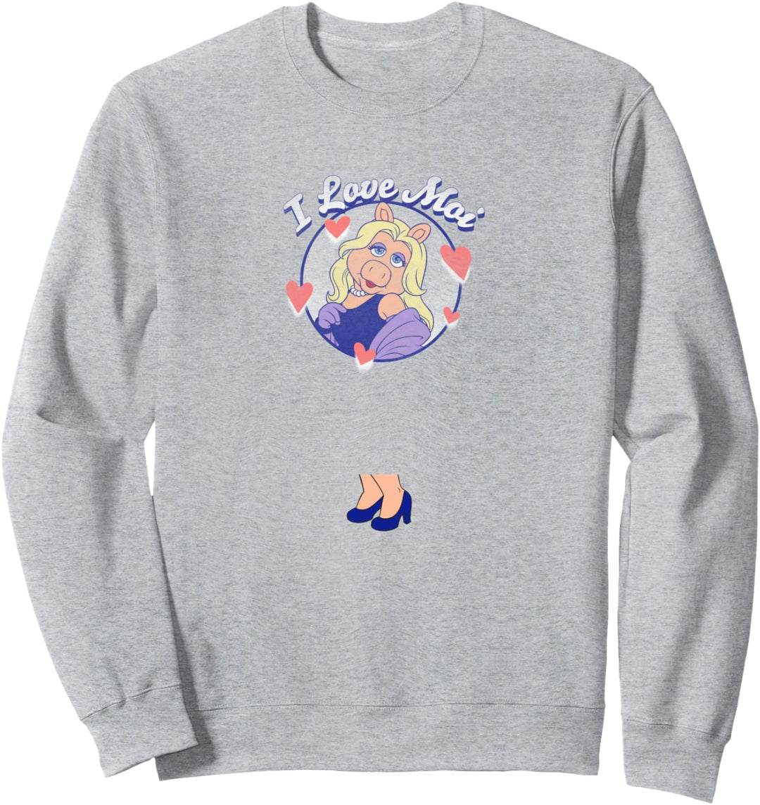Disney The Muppets Valentinstag Miss Piggy I Love Moi Sweatshirt