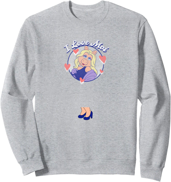 Disney The Muppets Valentinstag Miss Piggy I Love Moi Sweatshirt