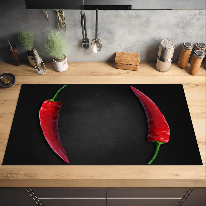 KitchenYeah© Herdabdeckplatte Einteilig Küche Herdabdeckung Induktionsfeld Ceranfeld Herdabdeckplatt