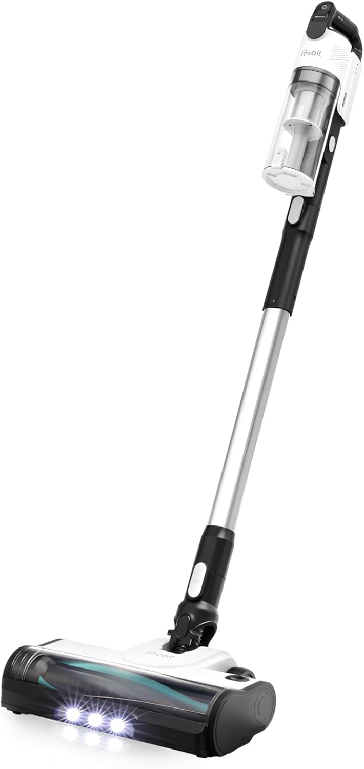 Levoit Akku Staubsauger mit Tierhaardüse, Anti-Haar-Verwicklung, max 50min Laufzeit, 4-in-1 Kabellos