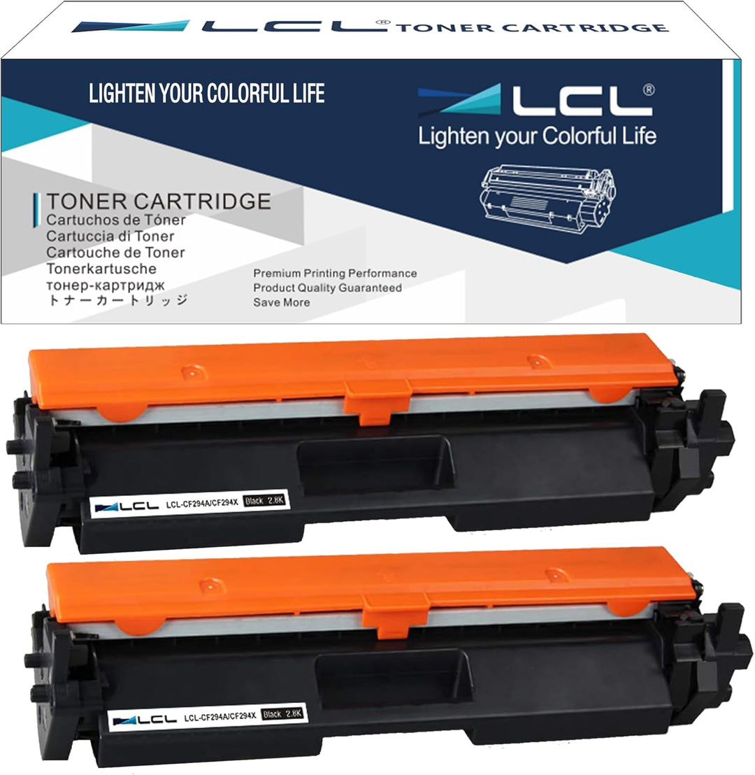 LCL 94X CF294X High Yield(2-Pack，Schwarz) Toner Kompatibel für HP Laserjet Pro M118 M148 M118dw Lase