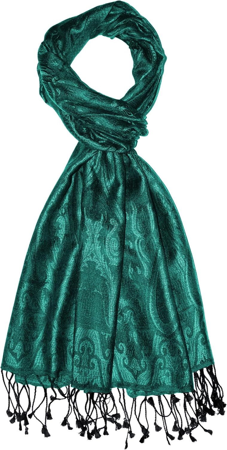 Lorenzo Cana Pashmina Schal Schaltuch jacquard gewebt 100% Seide Paisley Muster Seidenschal Seidentu