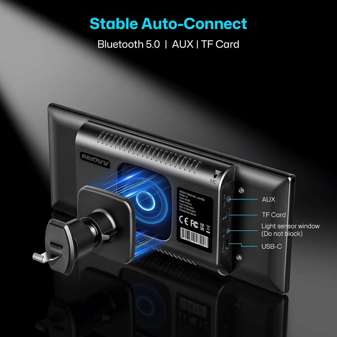 INNOVV 10,3-Zoll-Carplay-Bildschirm für Autos, 1920 * 720 IPS-Touchscreen-Autoradio mit GPS-Navigati