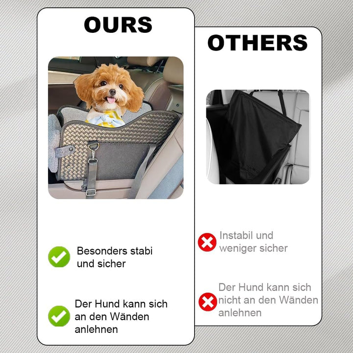 Outdoor Hundesitz Mittelkonsole Auto für Kleine Hunde, Klappbare Autositze für kleine Katzen und Hun