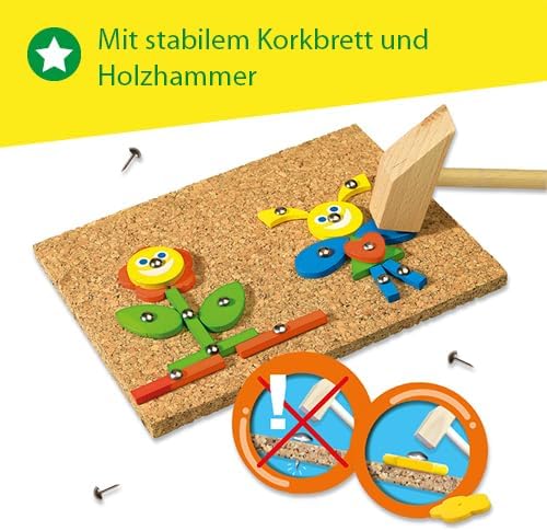 SES Hamertje Tik Fantasie (00926), Kreatives Bastelset, für Kinder ab 3 Jahren
