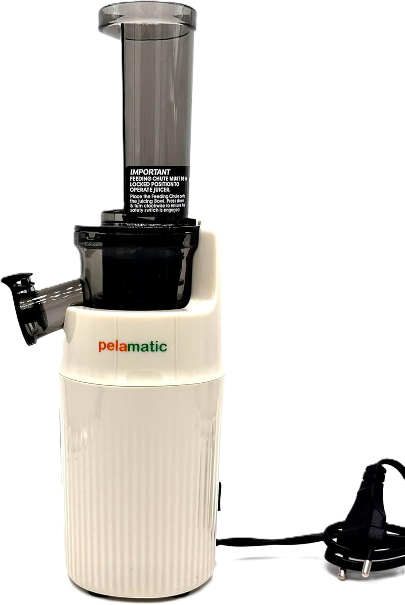 Zuminstant Kompakter elektrischer Saftpresse (Slow Juicer): Kaltgepresst, nährstoffreich, schäumungs