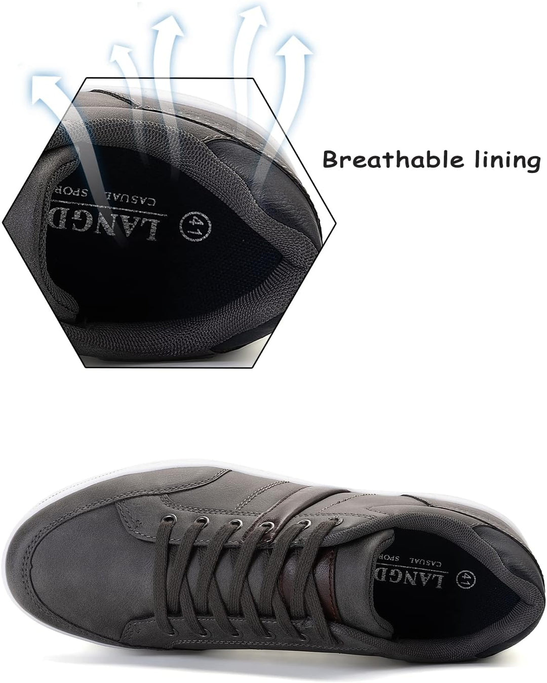 Freizeitschuhe Herren Sneaker Walkingschuhe Leichtgewicht Atmungsaktive Sportschuhe Sneakers Grösse