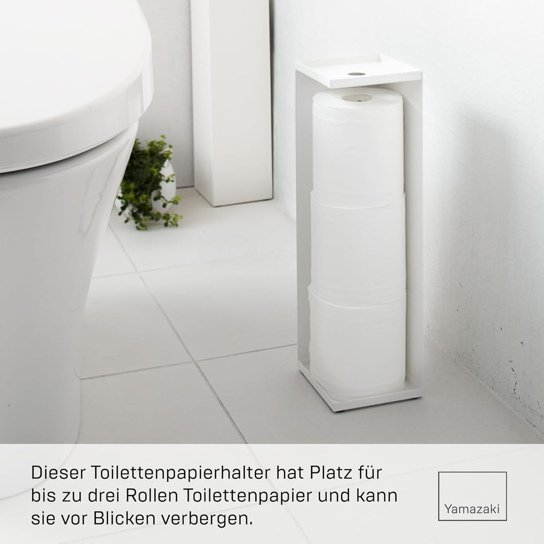 Toiletpaper Holder Closed - Tower - white Weiss, Weiss