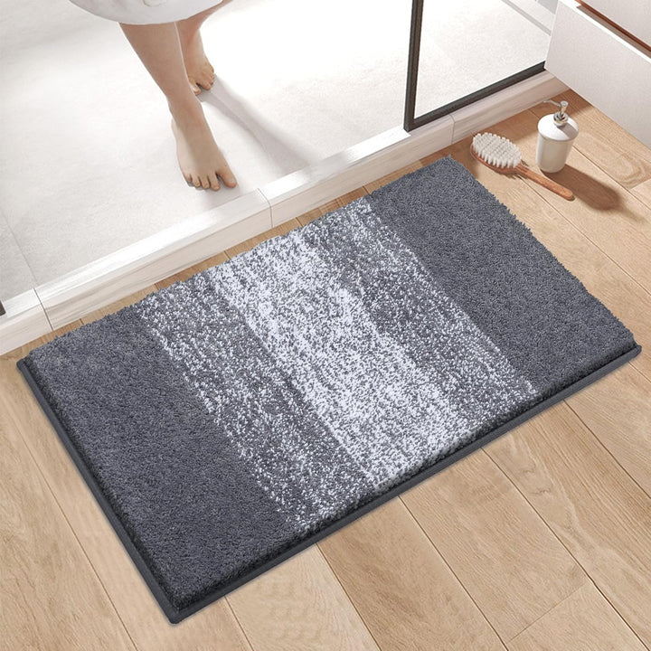 Weich Gross Badematten 80 x 120 cm, Badezimmerteppich Badteppich rutschfeste Wasserabsorbierend Badv