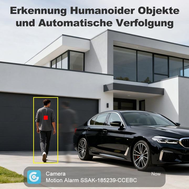 GENBOLT Dual Objektiv WLAN Überwachungskamera Aussen, PoE IP Kamera Outdoor | 2,4/5GHz, Automatische