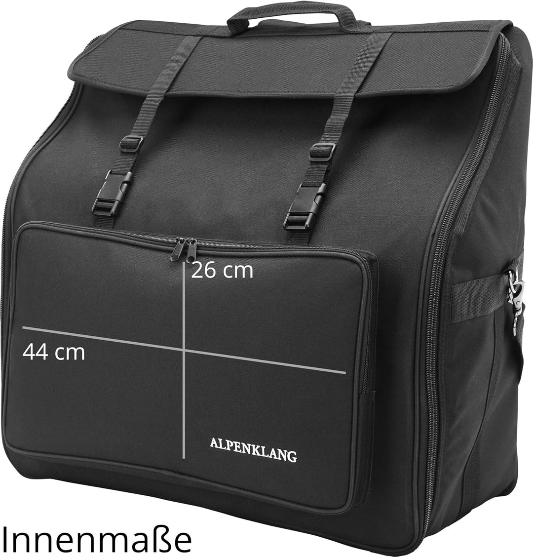 Alpenklang Akkordeontasche für 120 Bass Akkordeon (Schultergurte, wasserabweisend, gepolstert, Akkor