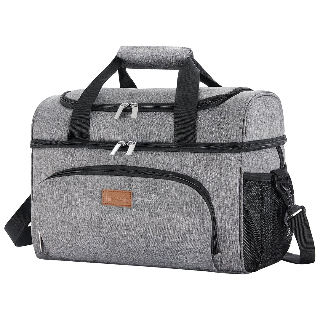 Lifewit Kühltasche Gross Einkaufstasche Faltbar Cooler Bag Sportliche Kühlbox Isoliertasche Double D