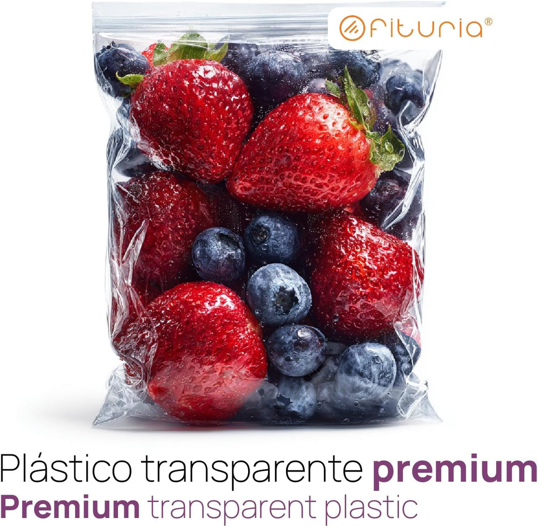 Transparente ZIP-Beutel 250x350 mm mit Luftdichtem Verschluss, Zip-Beutel für Lebensmittel, Snacks,