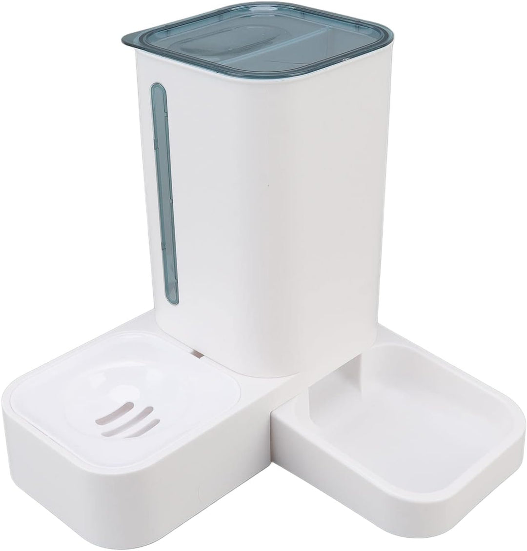 2-in-1-Futterautomat für Haustiere, Hunde- und Katzenfutterspender und Wasserspender 2-in-1-Wasser-