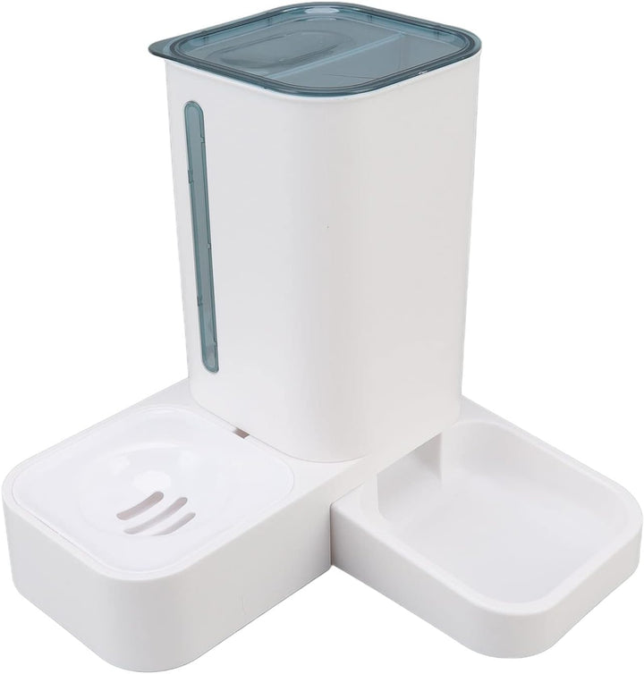 2-in-1-Futterautomat für Haustiere, Hunde- und Katzenfutterspender und Wasserspender 2-in-1-Wasser-