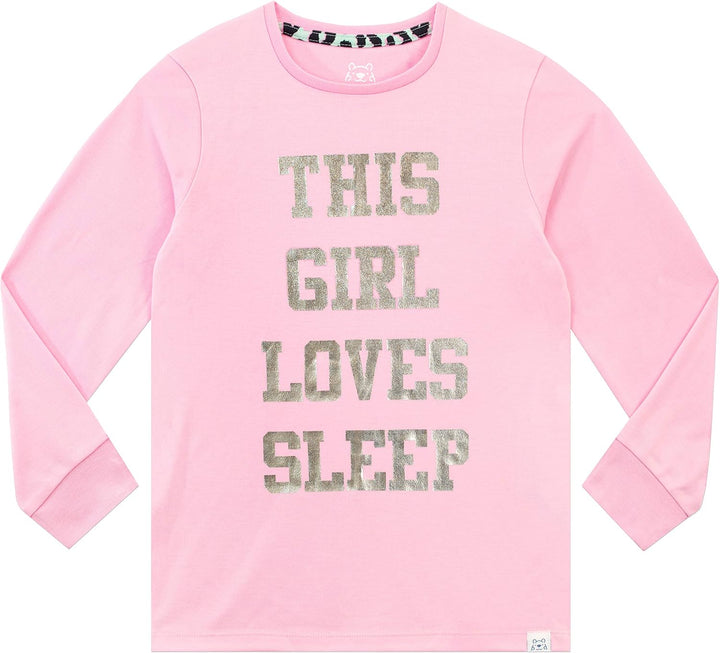 Harry Bear Schlafanzug Mit Sleep Aufdruck | Pyjamas Für Mädchen | Kinderpyjamas | Pyjamas Mädchen 12