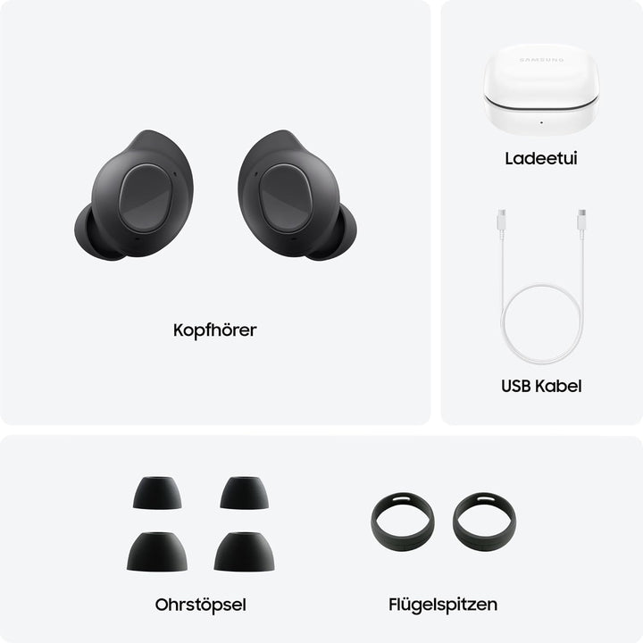 Samsung Galaxy Buds FE Kabellose Bluetooth-Kopfhörer, Active Noise Cancelling (ANC), Komfortable Pas