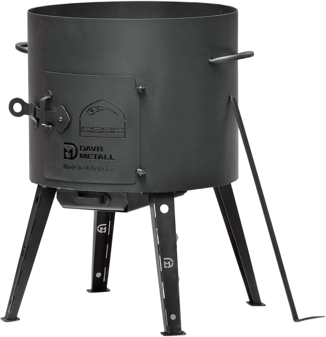 Ø36cm Uchag 2mm stahl Utschak Feuerstelle Utschag Campingofen 8L Kazan WOK Kasan (Runder boden) Feld