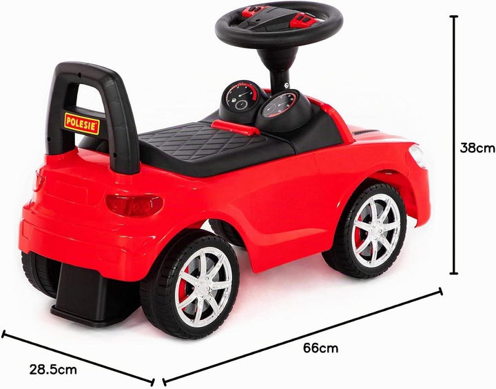 Rutscher Auto rot Super Car Nr.4 Sound Kinder Rutscherfahrzeug Lauflernhilfe