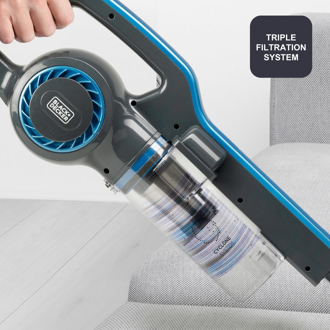 BLACK+DECKER - Kabelgebundener 2-in-1-Staubsauger BXVMS600E | 600W | 6 m Kabel | Zyklontechnologie |
