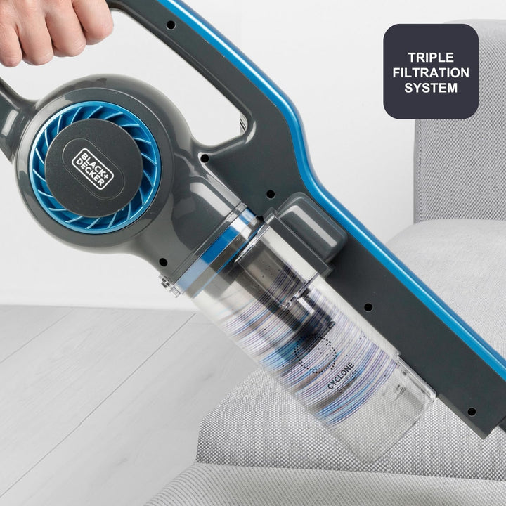 BLACK+DECKER - Kabelgebundener 2-in-1-Staubsauger BXVMS600E | 600W | 6 m Kabel | Zyklontechnologie |