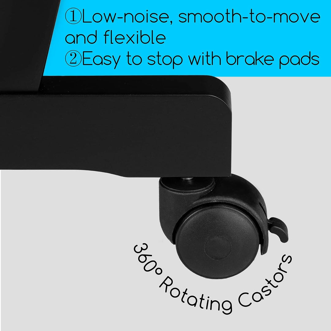 MEEDEN Holz-Druckregal, Künstler-Aufbewahrungs- und Ausstellungsregal, Kunst-Trockenregal mit Rollen