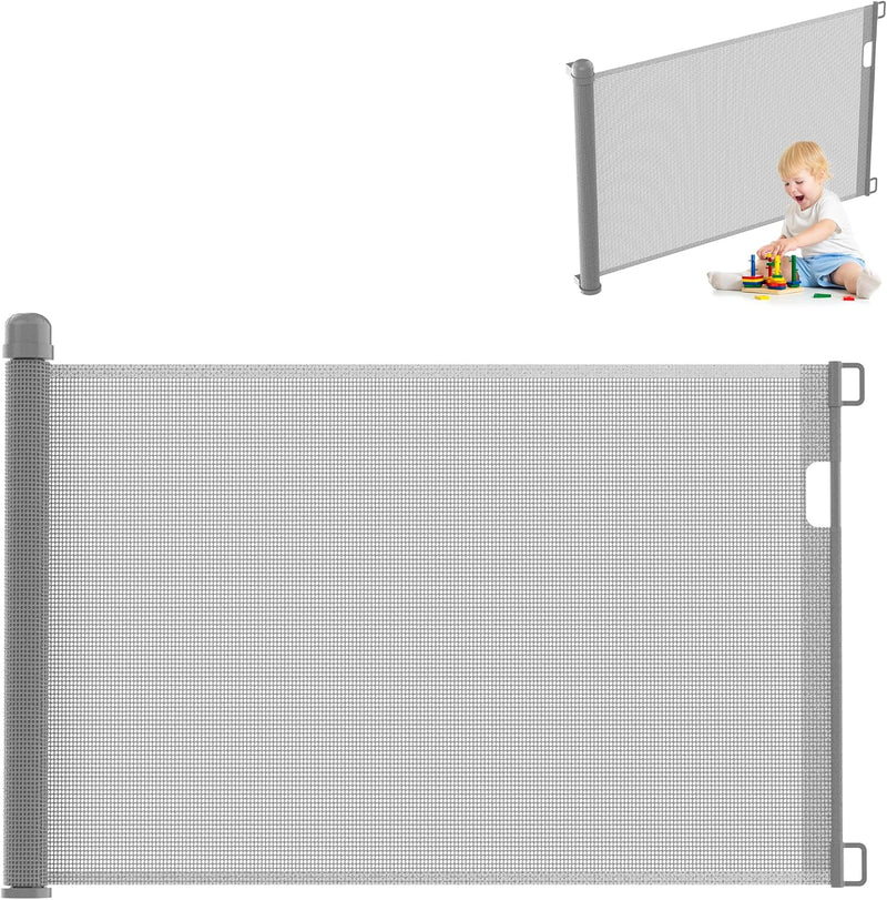 UISEBRT Türschutzgitter Ausziehbar 0 -150cm, Treppenschutzgitter für Baby und Pelztiere, Kinder Schu