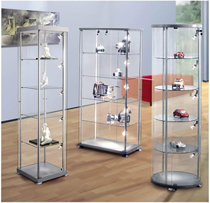 kerkmann 3762 Wandregalfeld topline, 3 glatte Rundvitrine, Rundvitrine