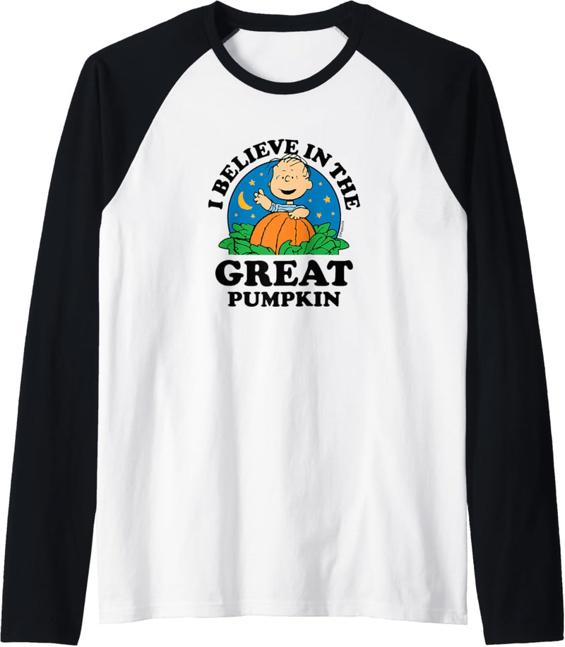 Peanuts - Halloween - I Believe In The Great Pumpkin Raglan