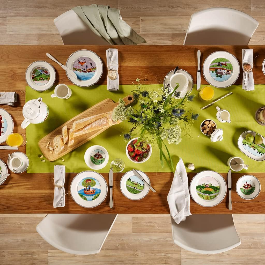 Villeroy und Boch Design Naif Milchkännchen, 250 ml, Höhe: 9cm, Premium Porzellan, Bunt