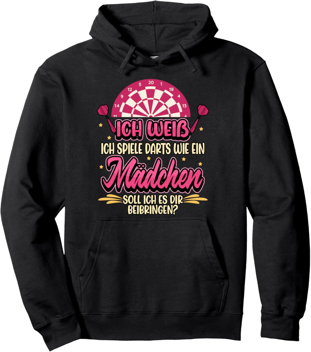 Lustig Dart Dartpfeile Dartscheibe Spruch Hobby Geschenk Pullover Hoodie