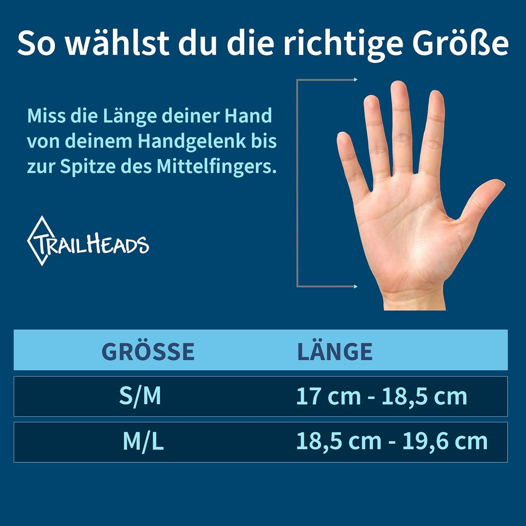 TrailHeads Damen Touchscreen-Handschuhe mit reflektierender wasserdichter Fäustlingschale, wandelbar