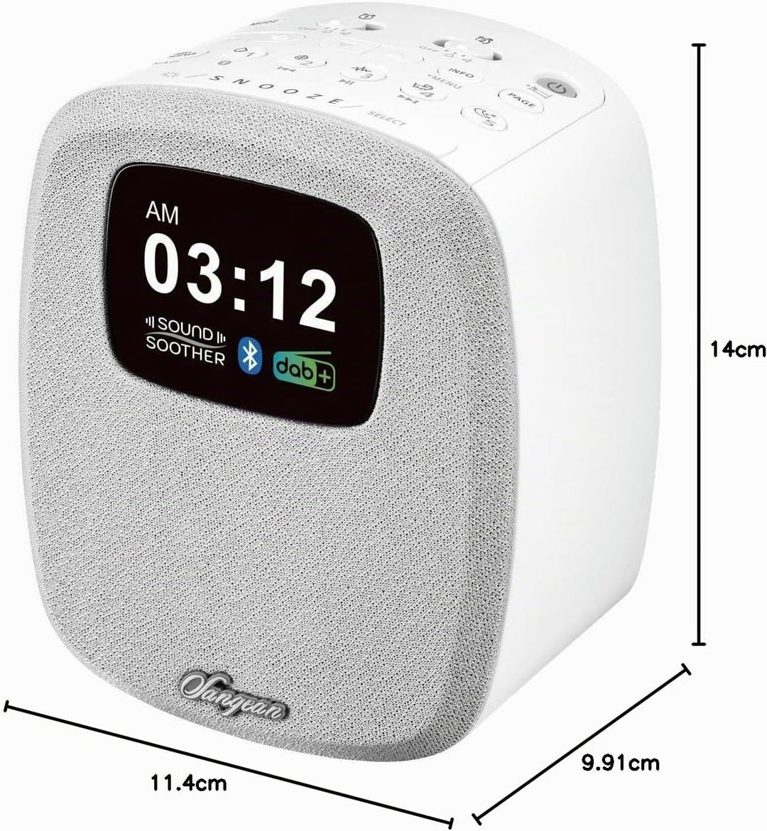 Sangean DCR-83 Tischradio DAB+, UKW AUX, Bluetooth, DAB+, UKW, USB Akku-Ladefunktion, Weckfunktion A