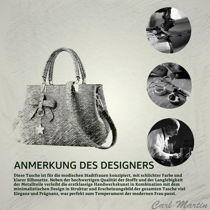 NICOLE &amp; DORIS Damen Handtaschen Designer Tasche Elegante Frauen Umhängetasche PU Leather Shopper He