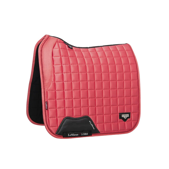 LeMieux Loire Memory Satin Dressurschabracke DR Square Papaya