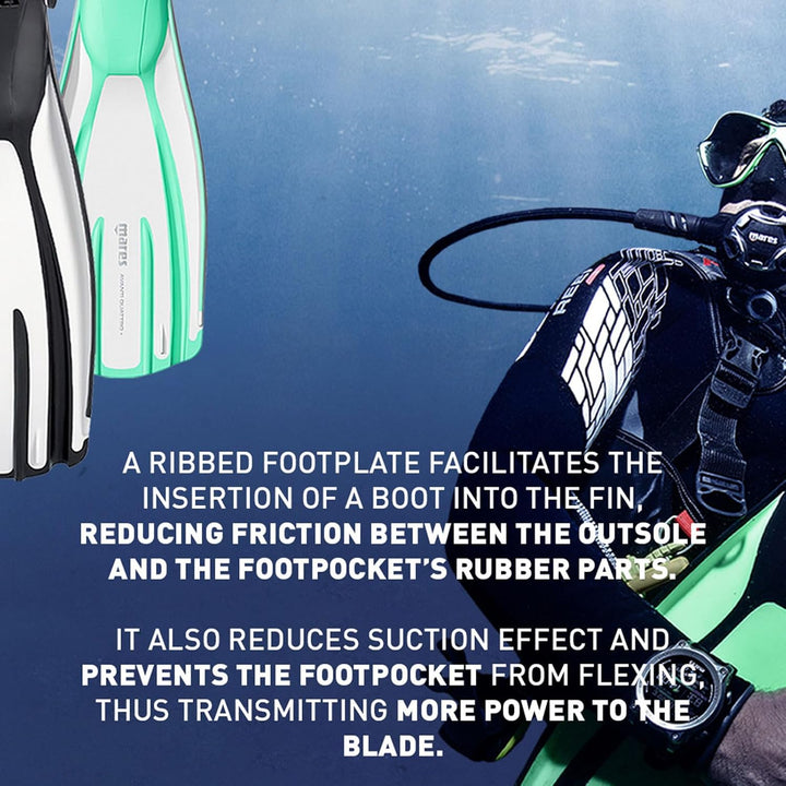 Mares Fins Avanti Quattro + Flossen Mit Riemen XL Gelb, XL Gelb