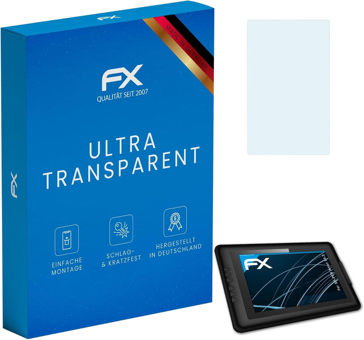 atFoliX Schutzfolie kompatibel mit XP-PEN Artist 13.3 Folie, ultraklare FX Displayschutzfolie (2X)