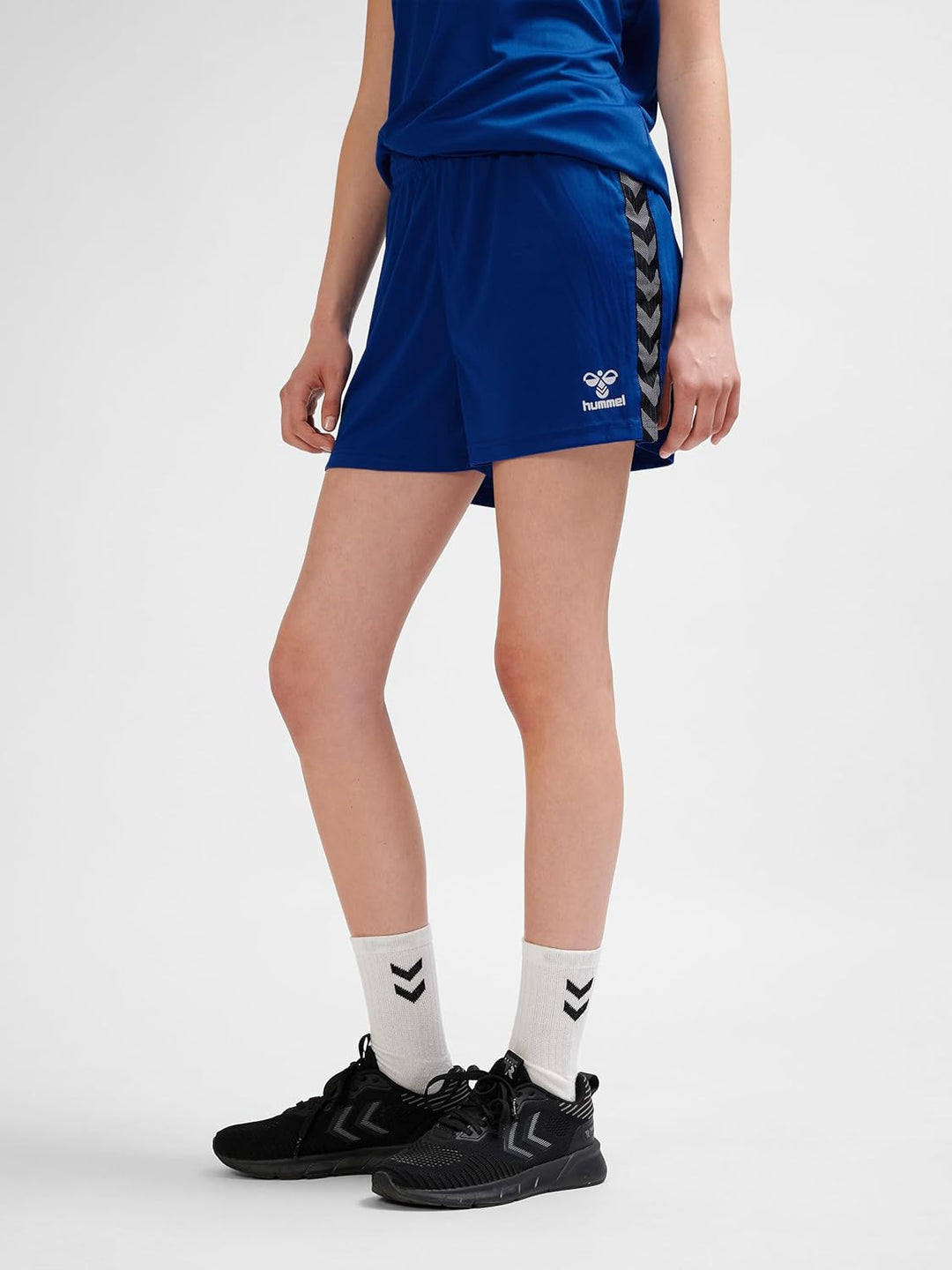 hummel Damen Shorts Hmlauthentic Pl Shorts Woman XS Blau, XS Blau