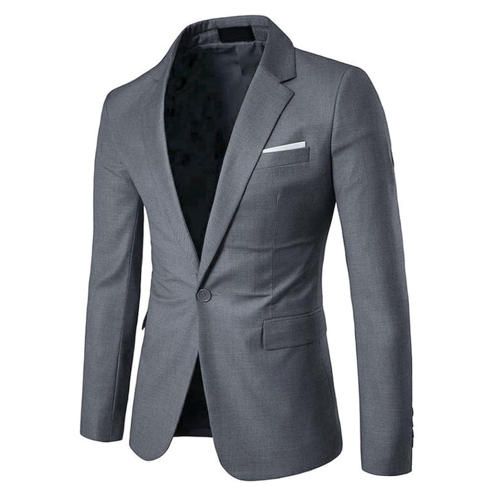 Allthemen Sakko Herren Slim Fit Anzugjacke EIN Knopf Sakko für Business XS Dunkelgrau, XS Dunkelgrau