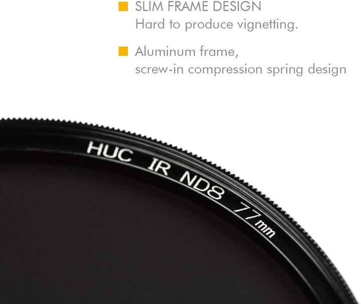 NiSi HUC IR ND8 ND0,9 (3 Blenden) ND Filter 95mm - Neutral Graufilter aus Optisches Glas mit Pro Nan