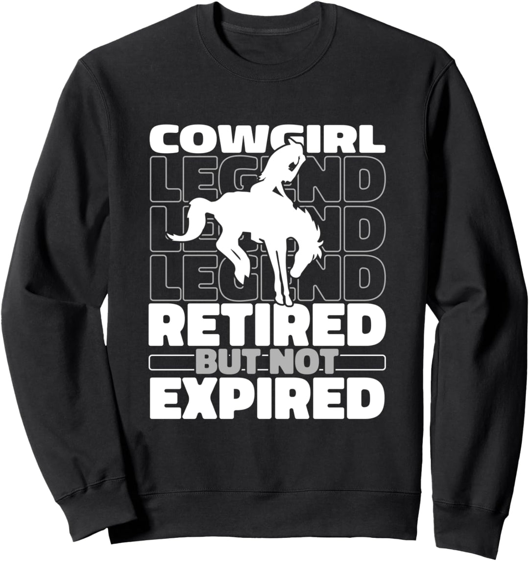 Rodeo Im Ruhestand Reiter Western Country Reiten - Cowgirl Sweatshirt